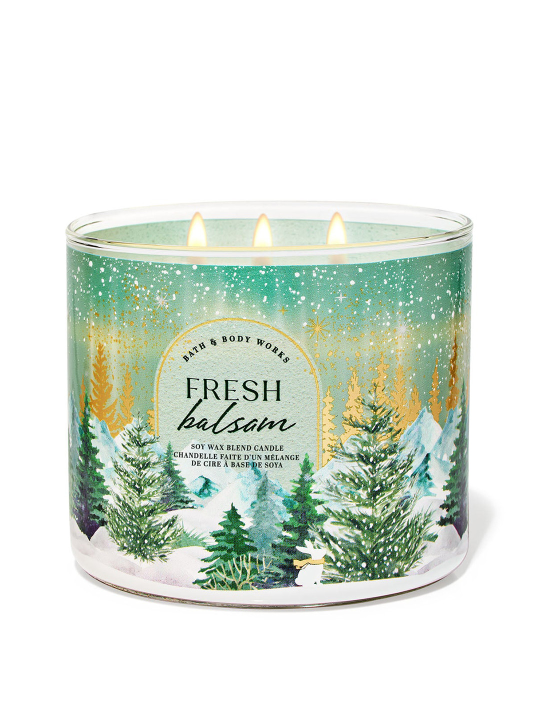Bath & Body Works Fresh Balsam Soy Wax Blend 3-Wick Candle - 411 g