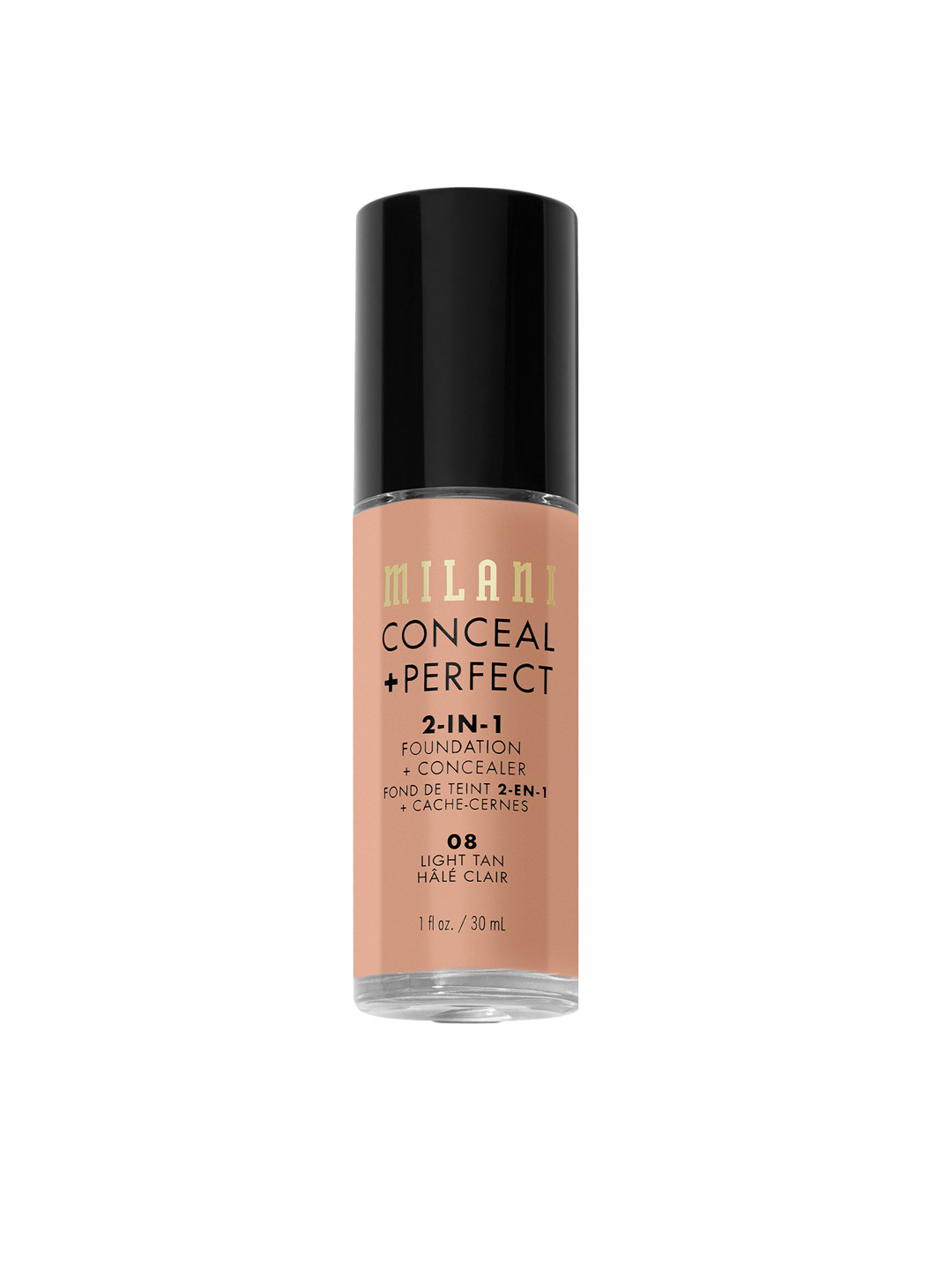 MILANI Conceal Perfect 2-in-1 Foundation & Concealer - Light Tan 08