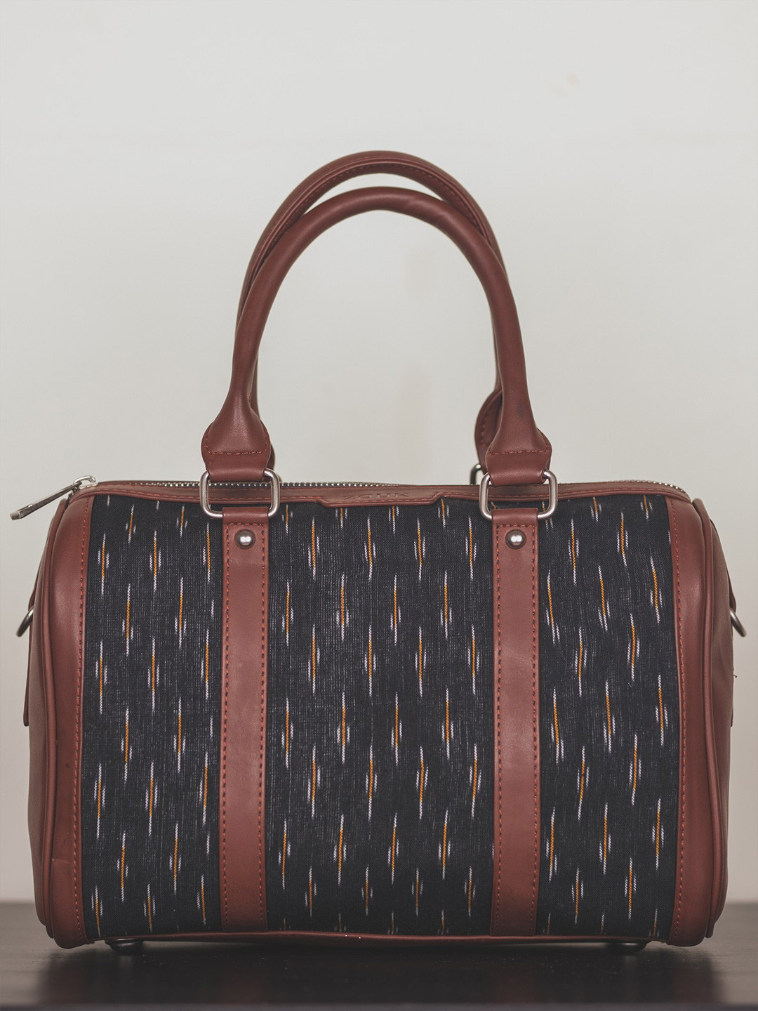 ZOUK Black Printed Bowling Handheld Bag