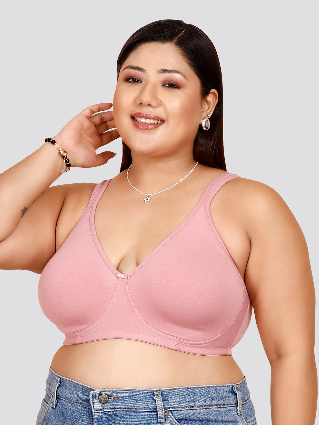 Maashie M3311 Full Coverage Support Non Padded Cups Seamless Encircled Bra