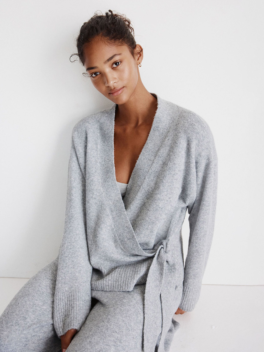 H&M Women Knitted Wrap Cardigan
