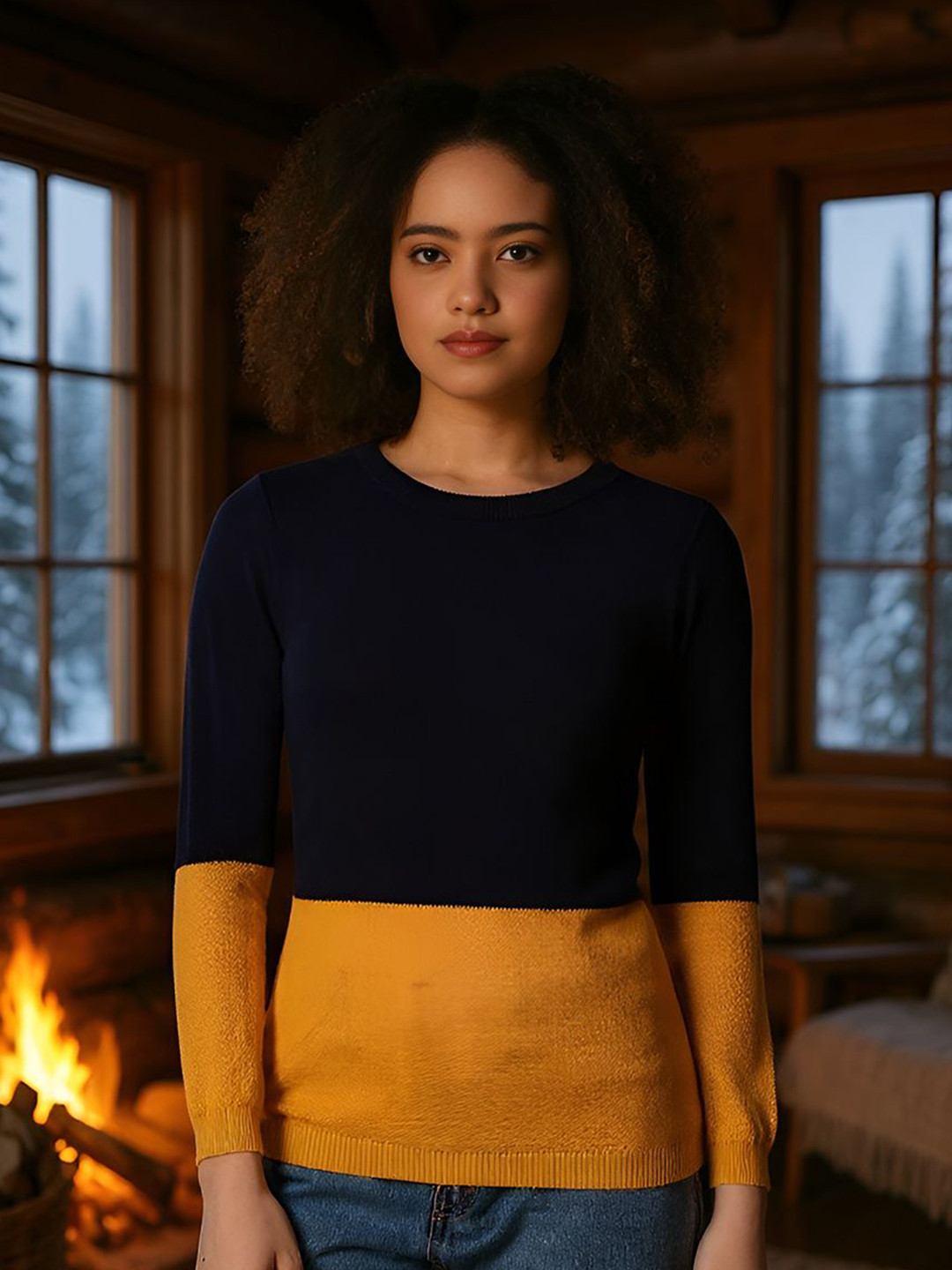 PINACOLADA Colourblocked Pullover Sweaters