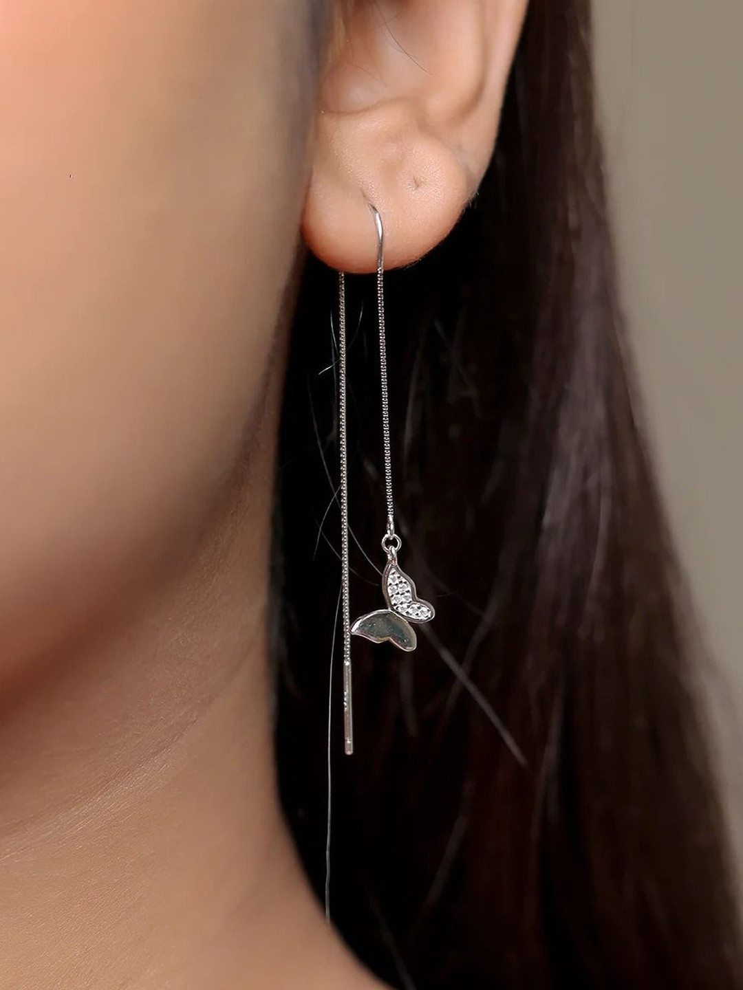 Aadhi Chamkili Titli Sui Dhaga Earrings