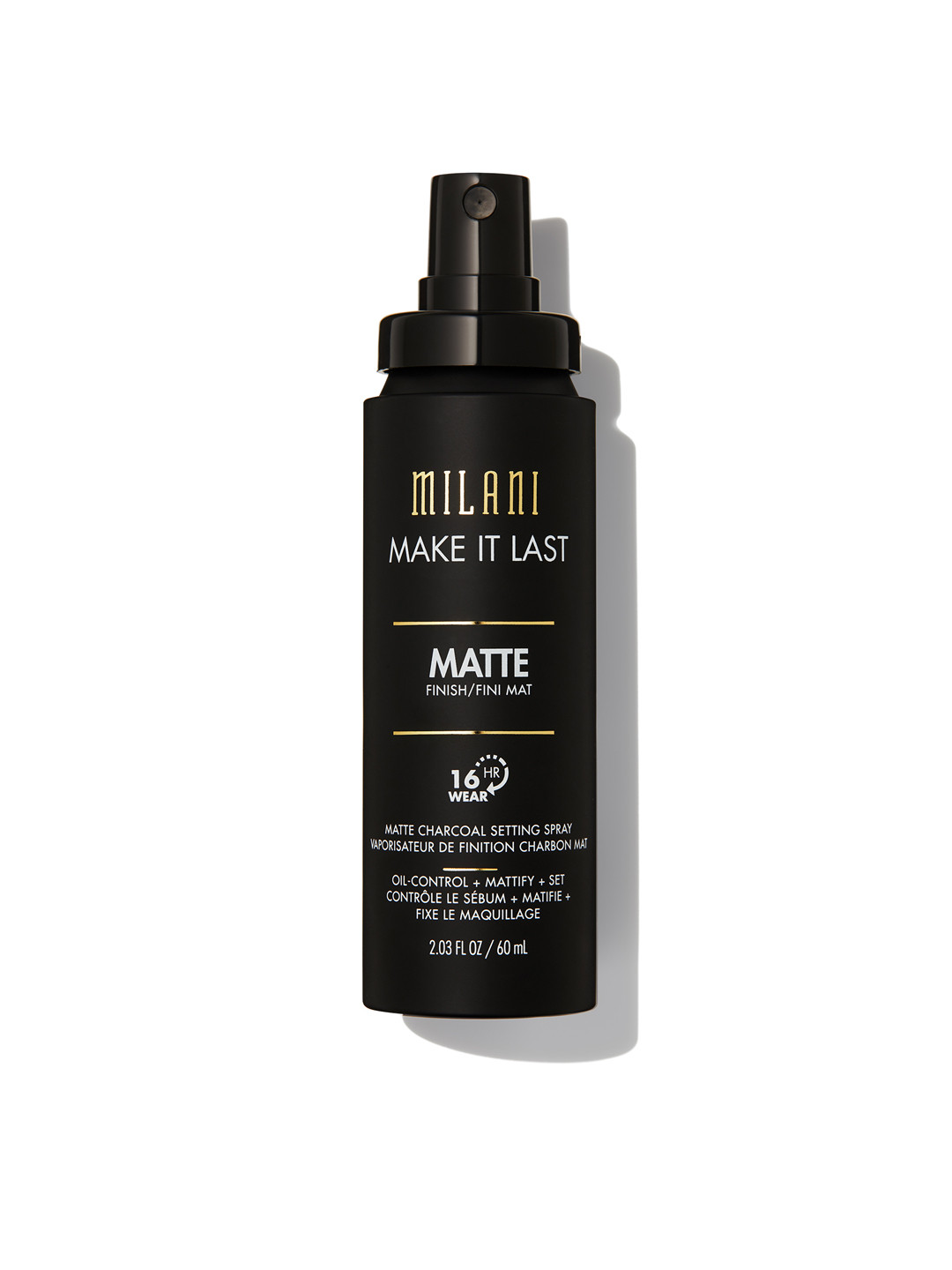 MILANI Make It Last Matte Finish Charcoal Make-Up Setting Spray 60 ml