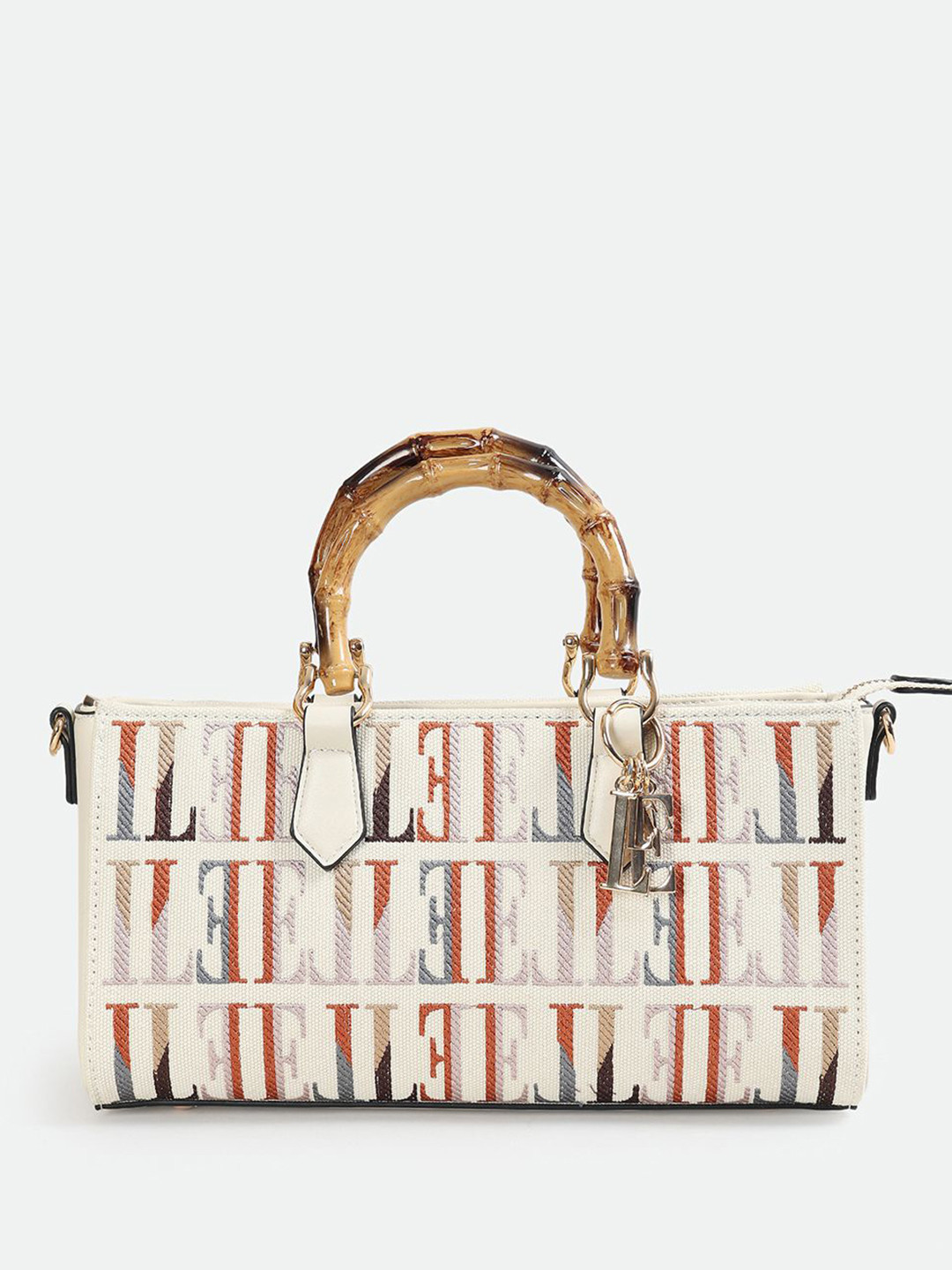 ELLE Women Typography Printed Bucket Handheld Bag