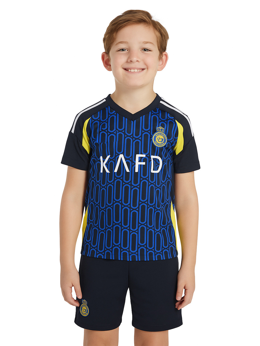 SPORTIGO Unisex Printed Ronaldo 7 Football Jersey Set