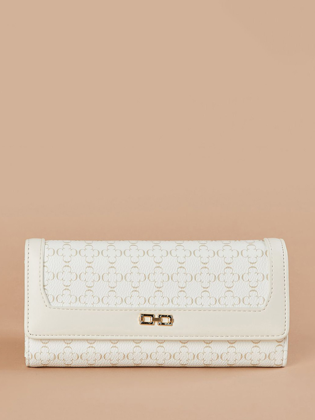 Ginger by Lifestyle Women Monogram Printed Two Fold Wallet