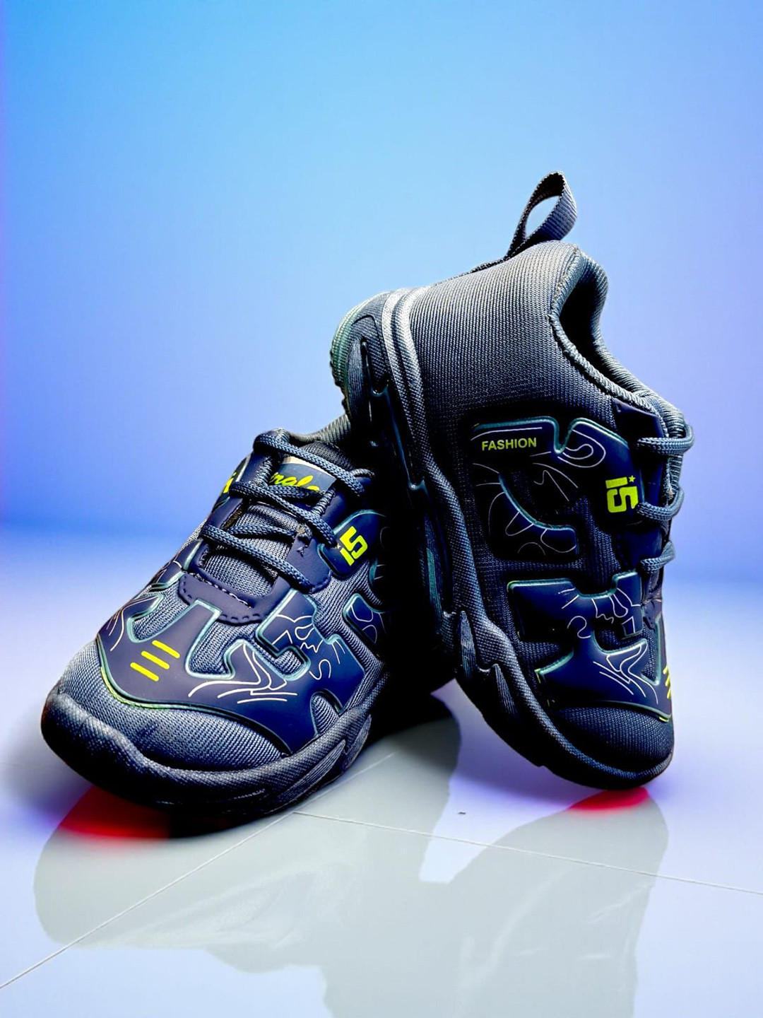 Binos MAX-AIRFORCE Kids Printed Lace-Up Sneakers