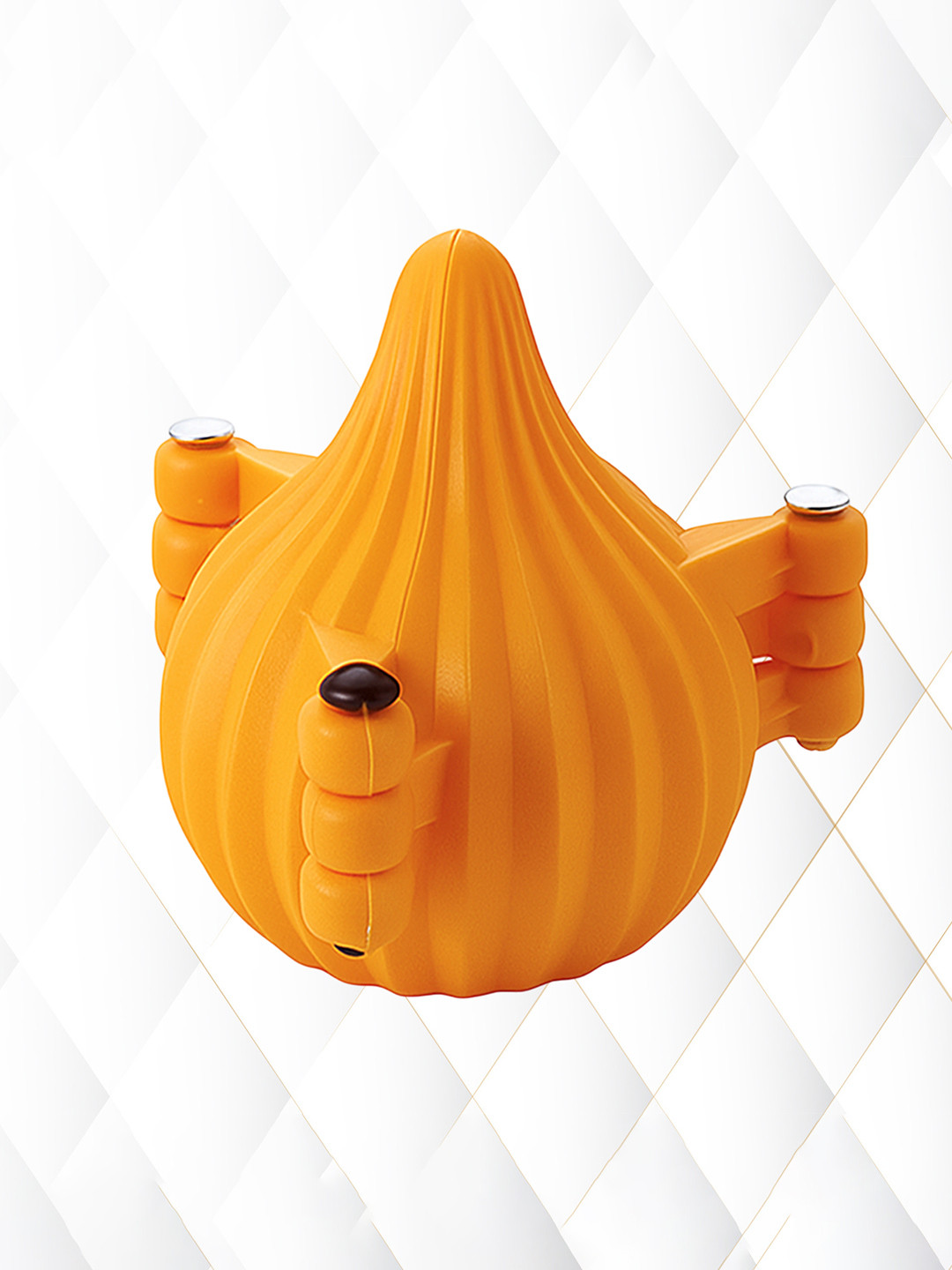 Aura Orange-Coloured Textured 3 Fold Modak Moulder