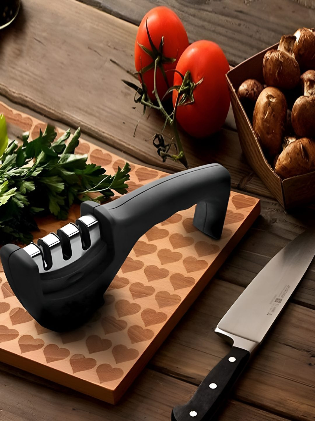 Virtuous Black Plastic Knife Sharpener