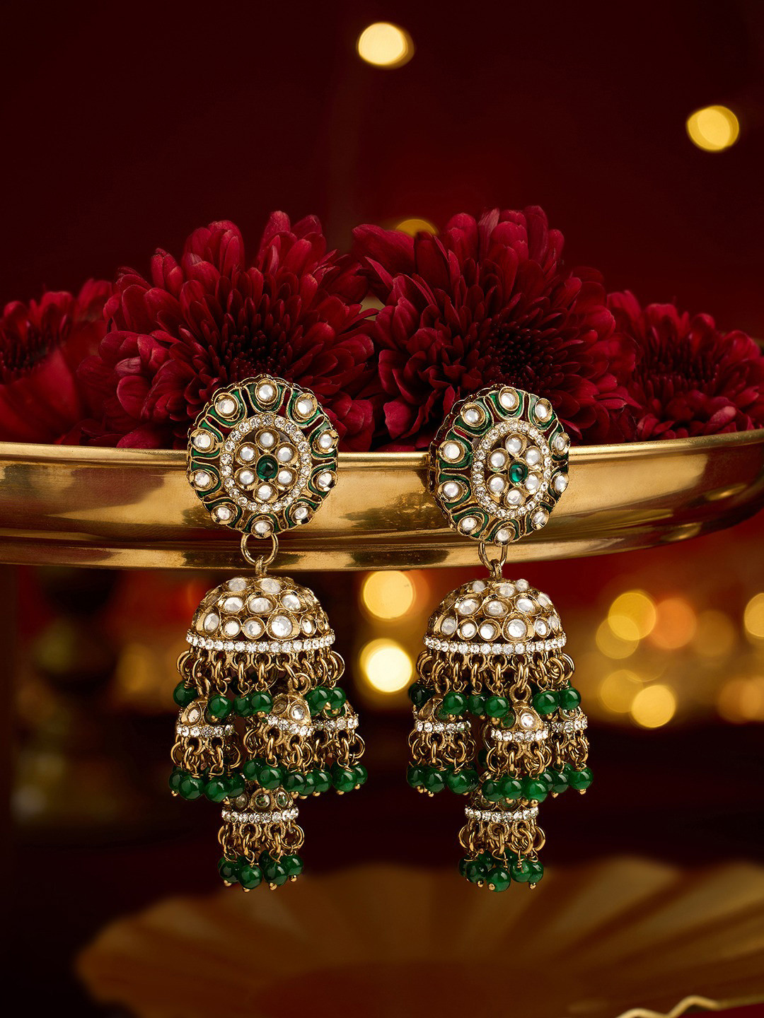 Zaveri Pearls Women Contemporary Jhumkas Earrings