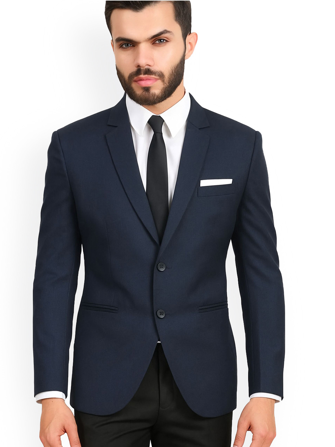 MEN BAZAR in Slim-Fit Single-Breasted Formal Blazer