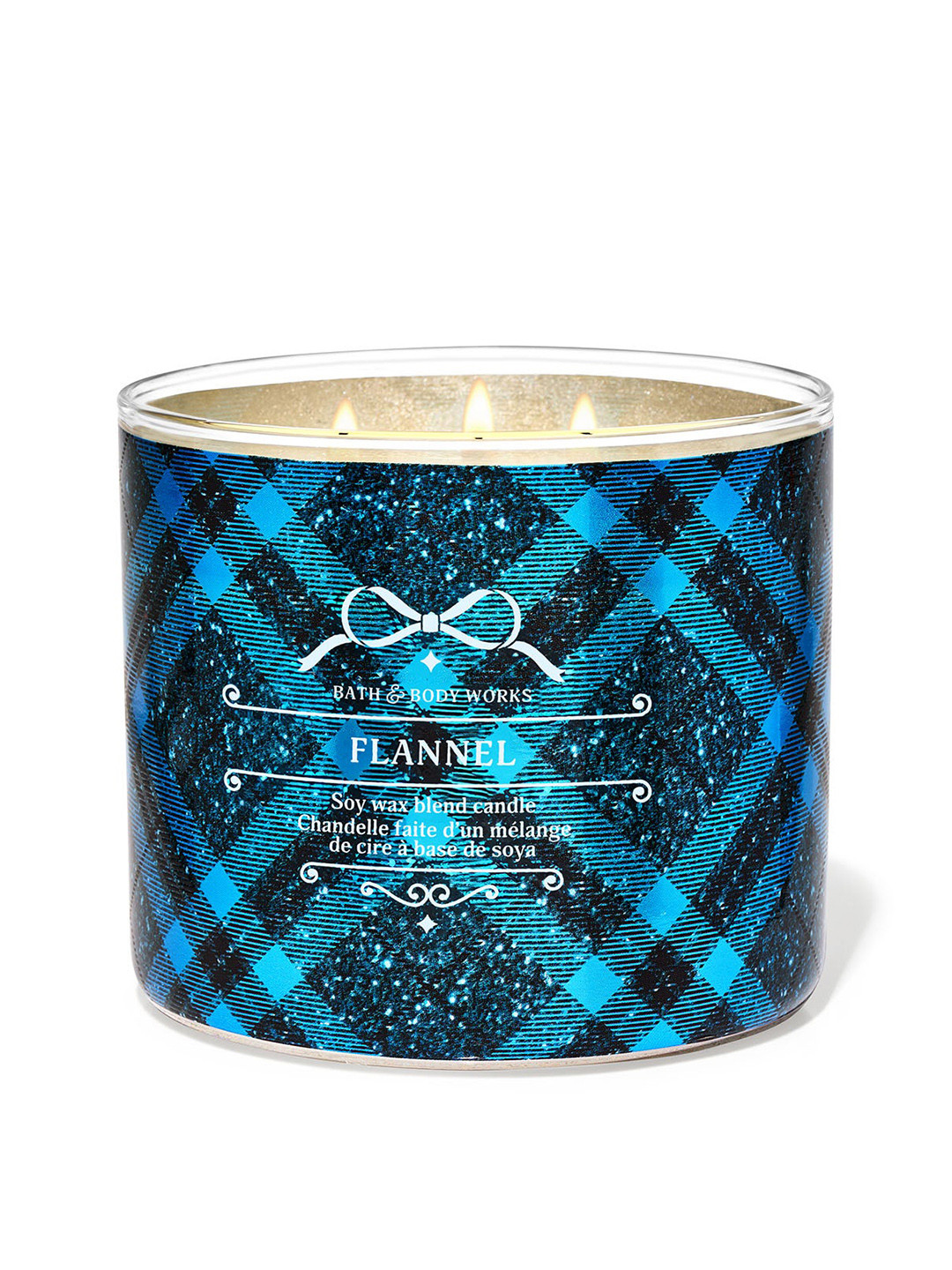Bath & Body Works Flannel 3-Wick Candle