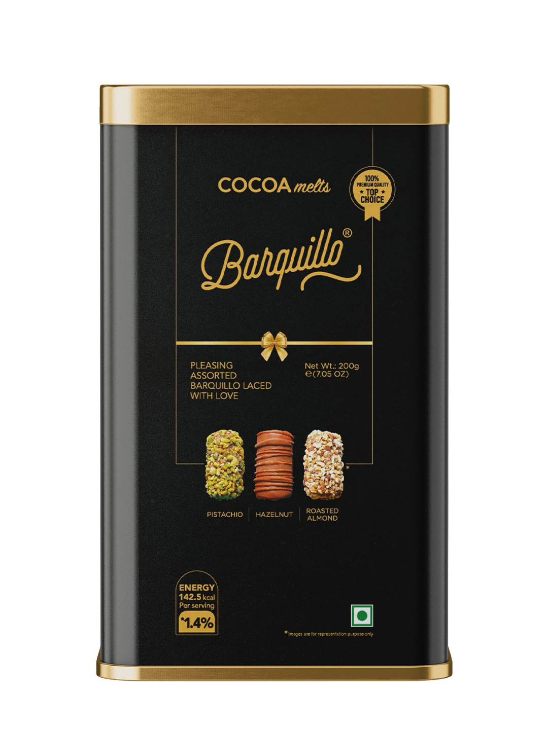 Barquillo 10 Pcs Assorted Premium Chocolate Tin Pack-200g