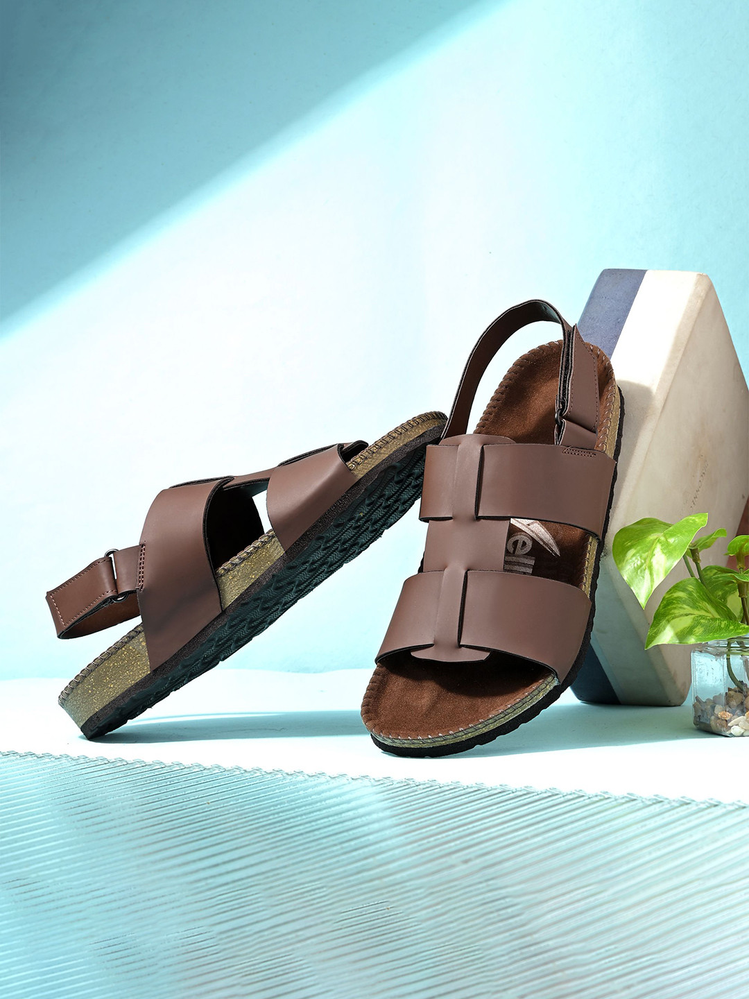 Vellinto Men Velcro Comfort Slide Sandal