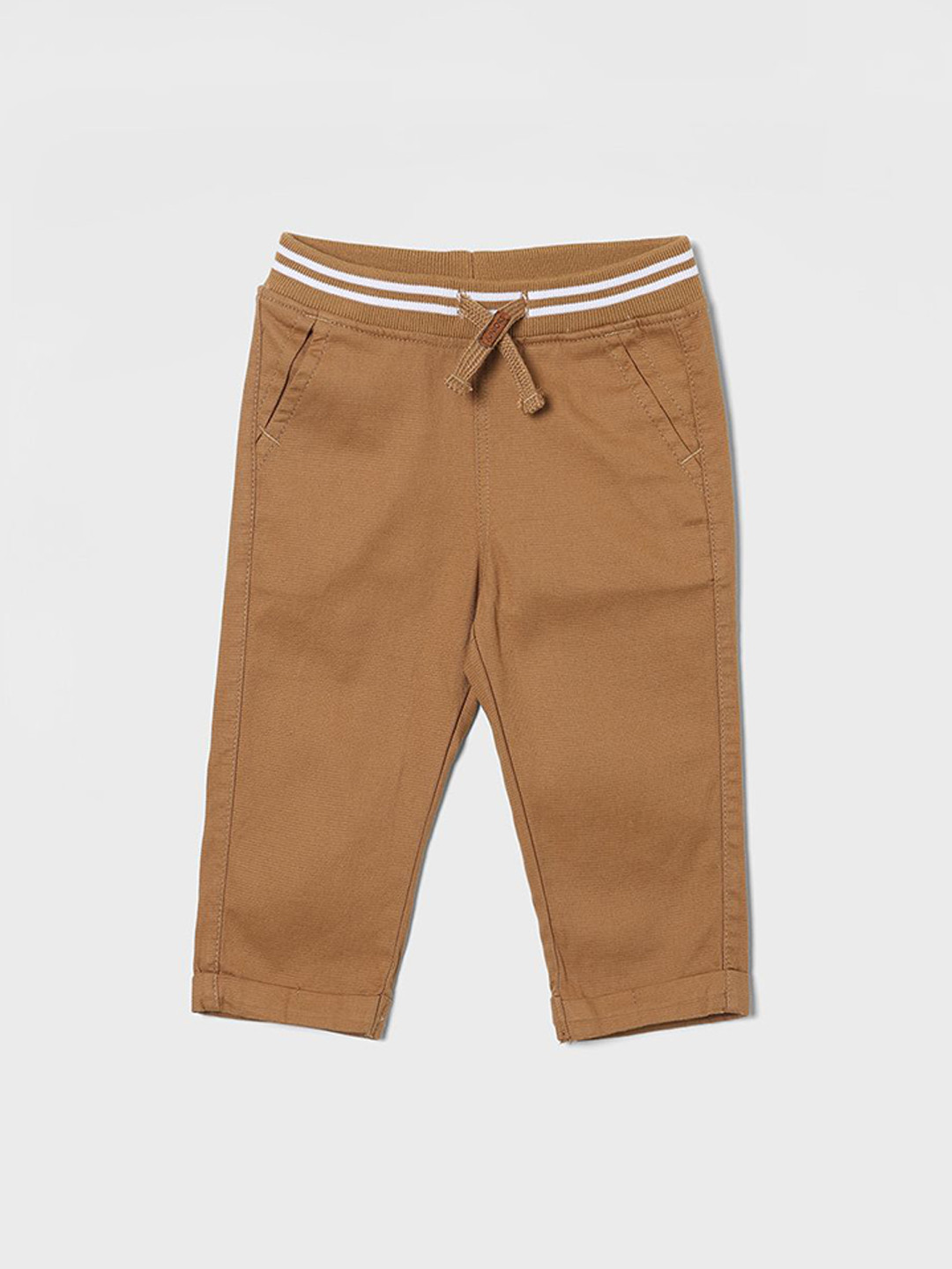 Juniors by Lifestyle Boys Solid High-Rise Easy Wash Trousers