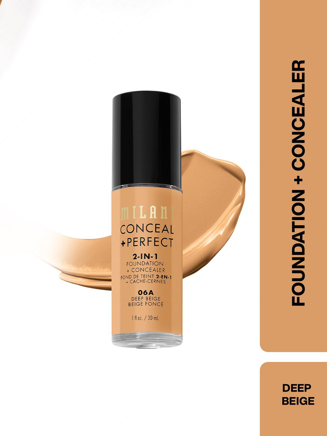 MILANI Conceal + Perfect 2-In-1 Foundation + Concealer - 30 ml - Deep Beige 06A