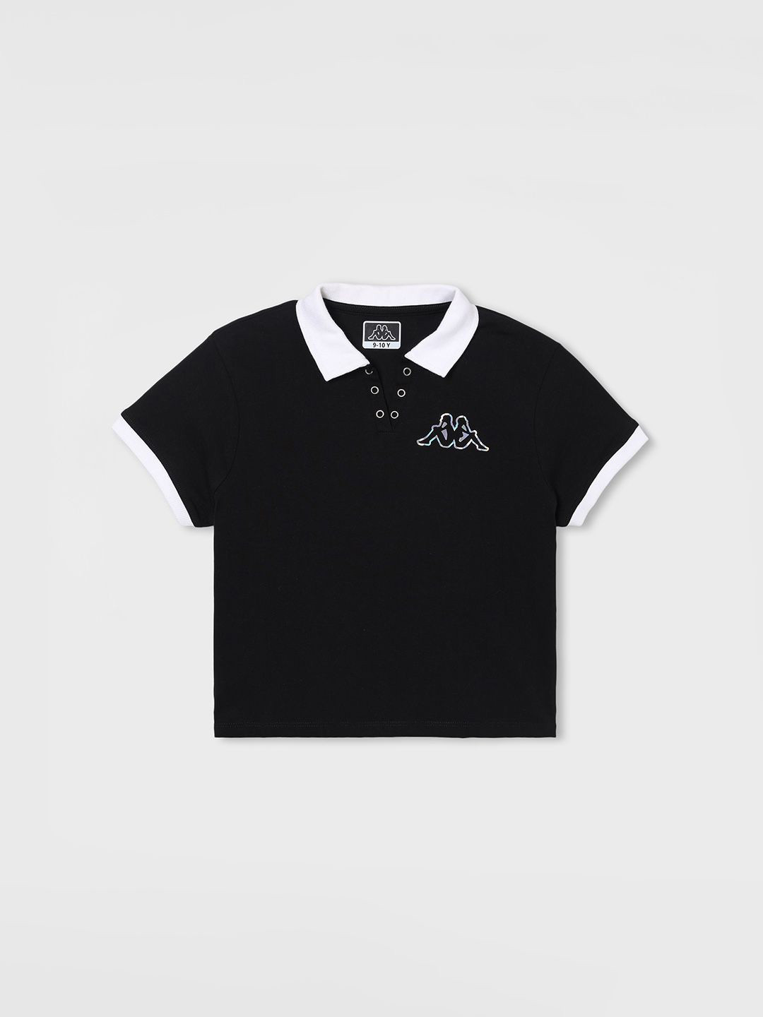 Kappa Girls Graphic Printed Polo Collar T-shirt