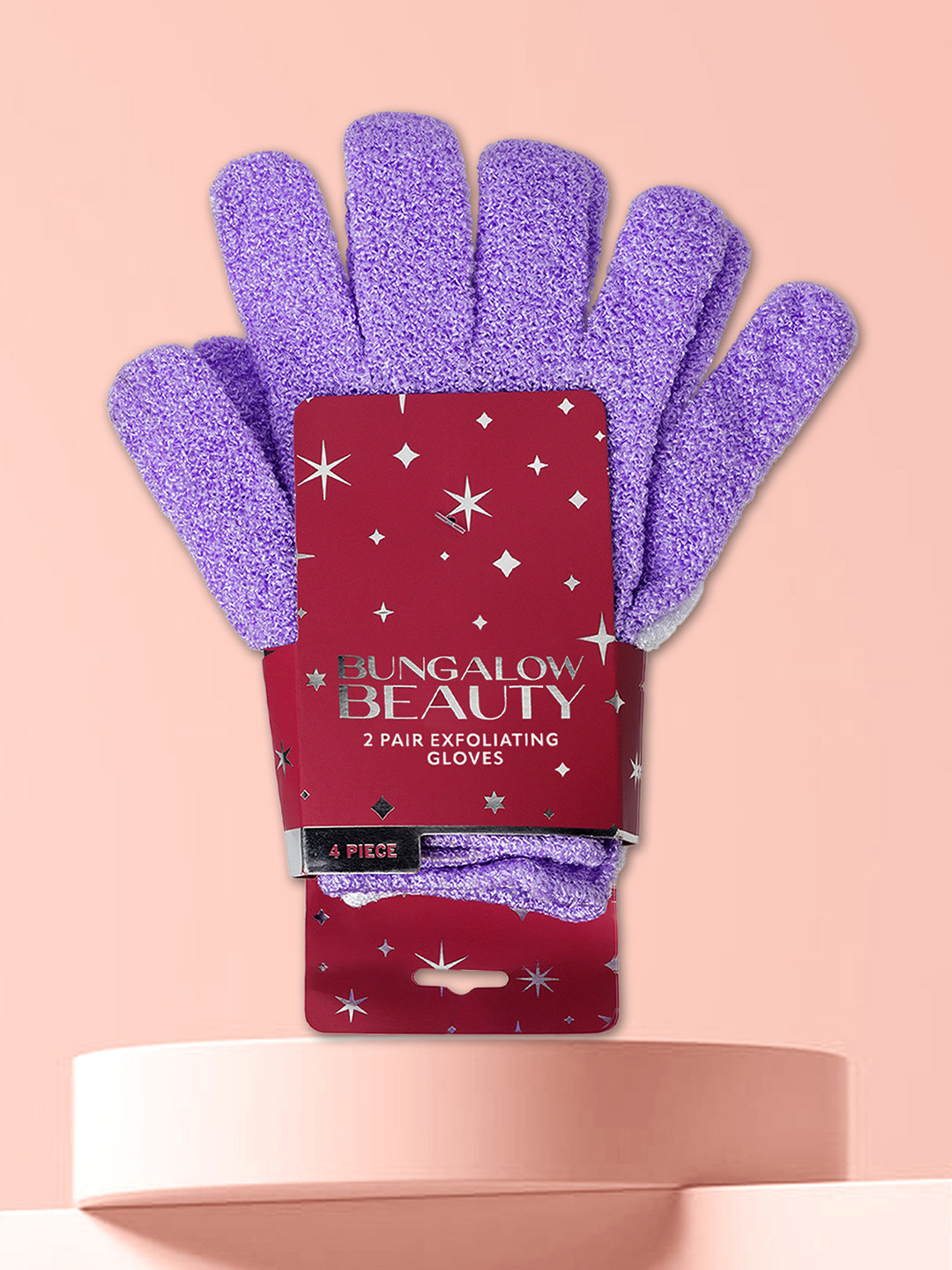 BUNGALOW BEAUTY Set Of 4 Exfoliating Gloves