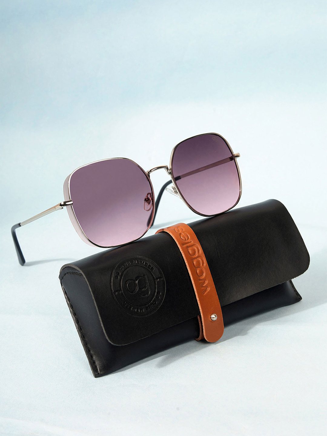 Woggles Sangria Unisex Full Rim UV Protected Oversized Sunglasses WOMT-MOS-008C2