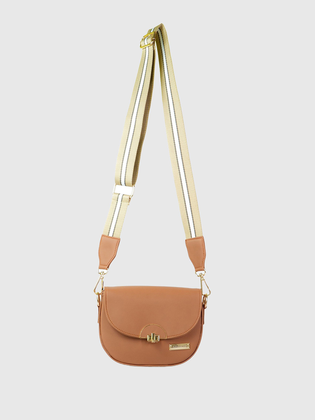 ATTAACHE ACCESSORIES Leather Structured Sling Bag With Bow Detail