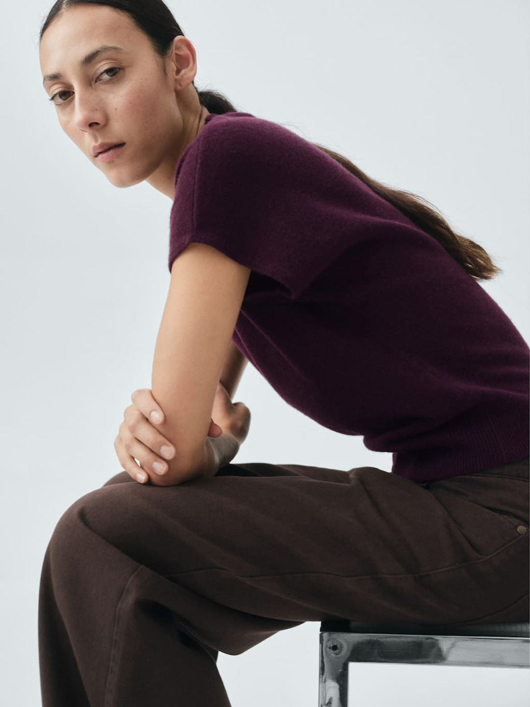 MANGO Extended Sleeves Pullover Sweaters