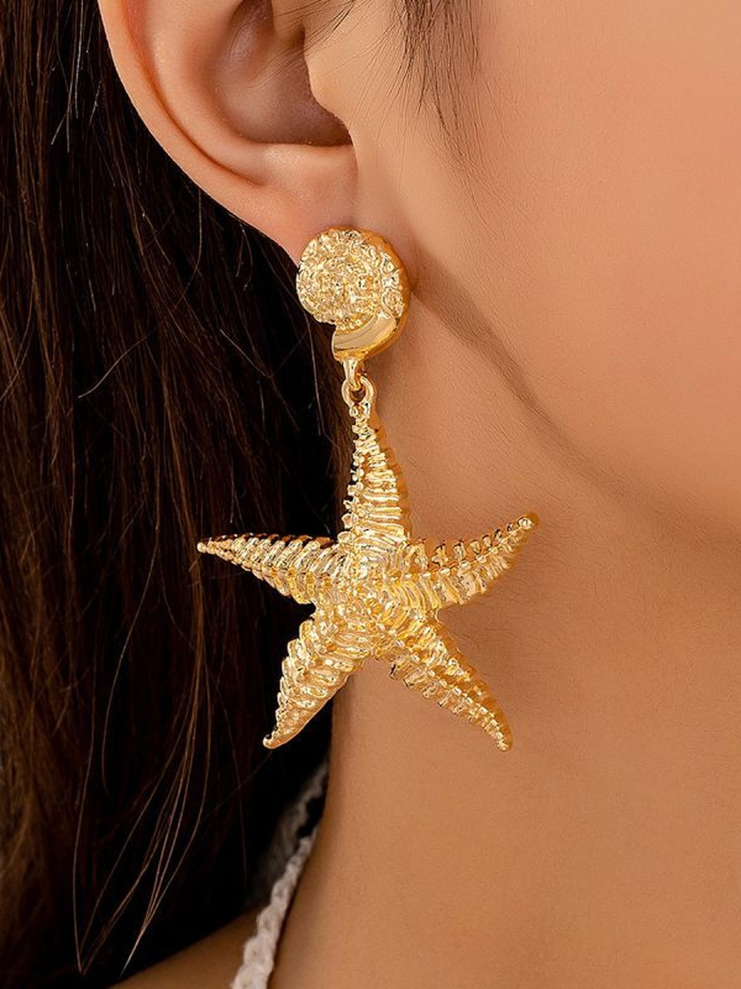 Stoln Starfish Shaped Drop Earrings