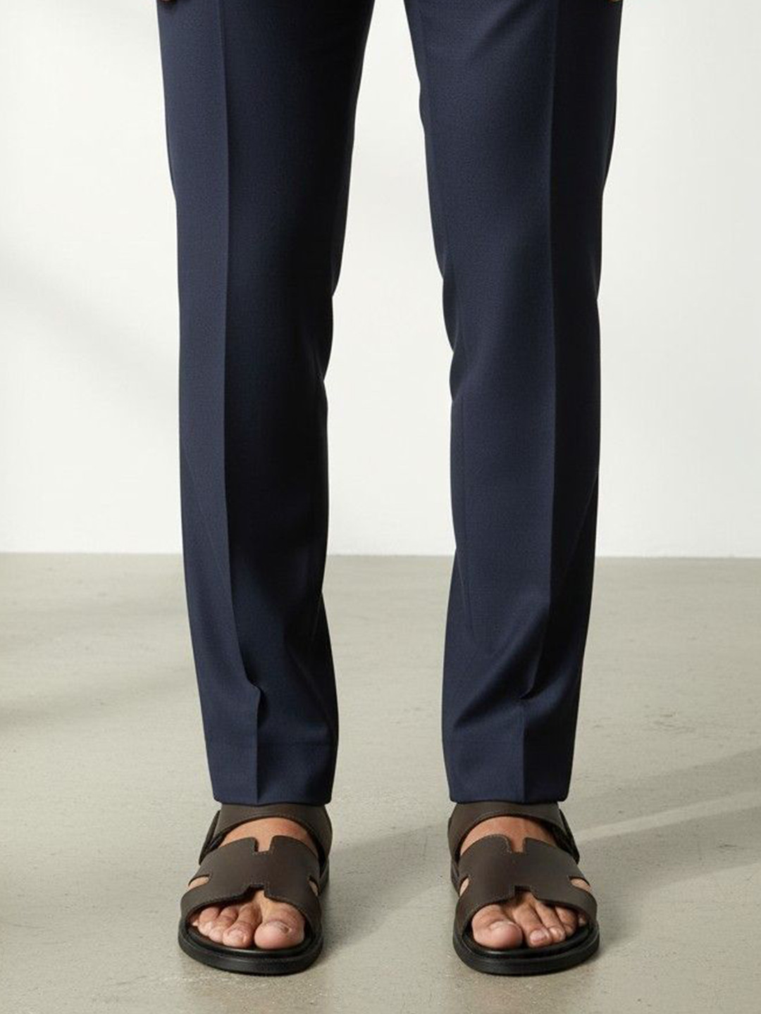 MICHEAL FERAAS Men Leather Anti Odour Comfort Sandals