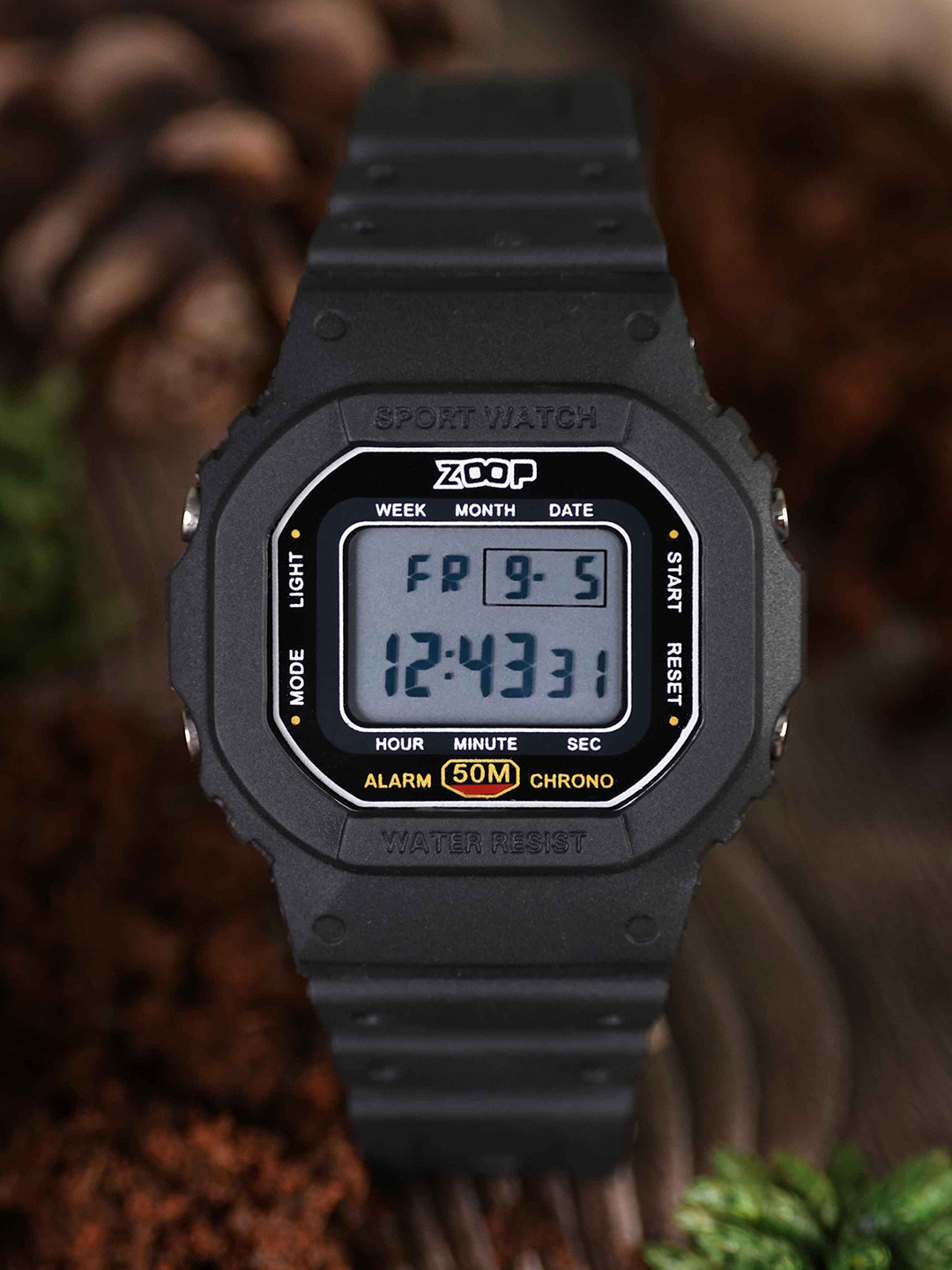 ZOOP from TITAN Kids Camo digi Quartz Black Shaped Dial Watch - 16052PP03