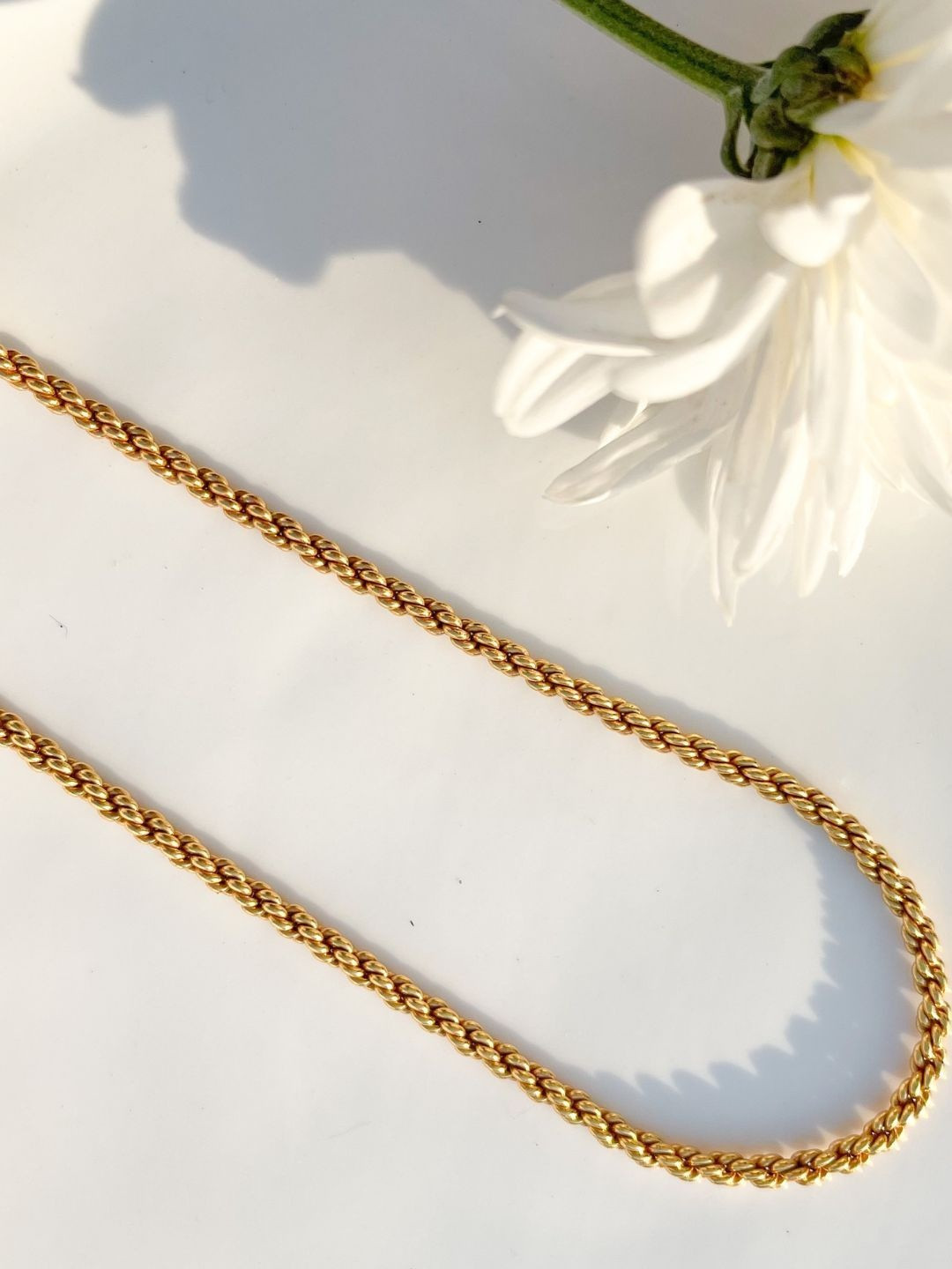 ALSO - A Look to Stand Out Gold-Plated Minimal Necklace And Chain