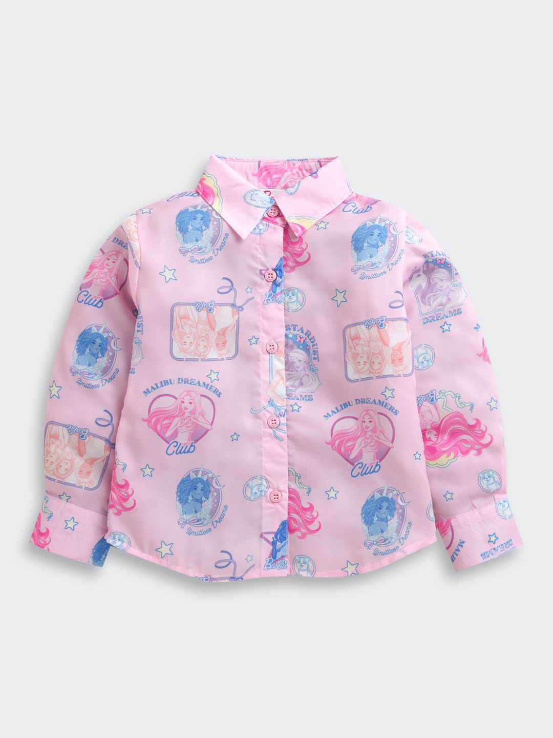 Tiny Girl Barbie Girls Graphic Printed Casual Shirt