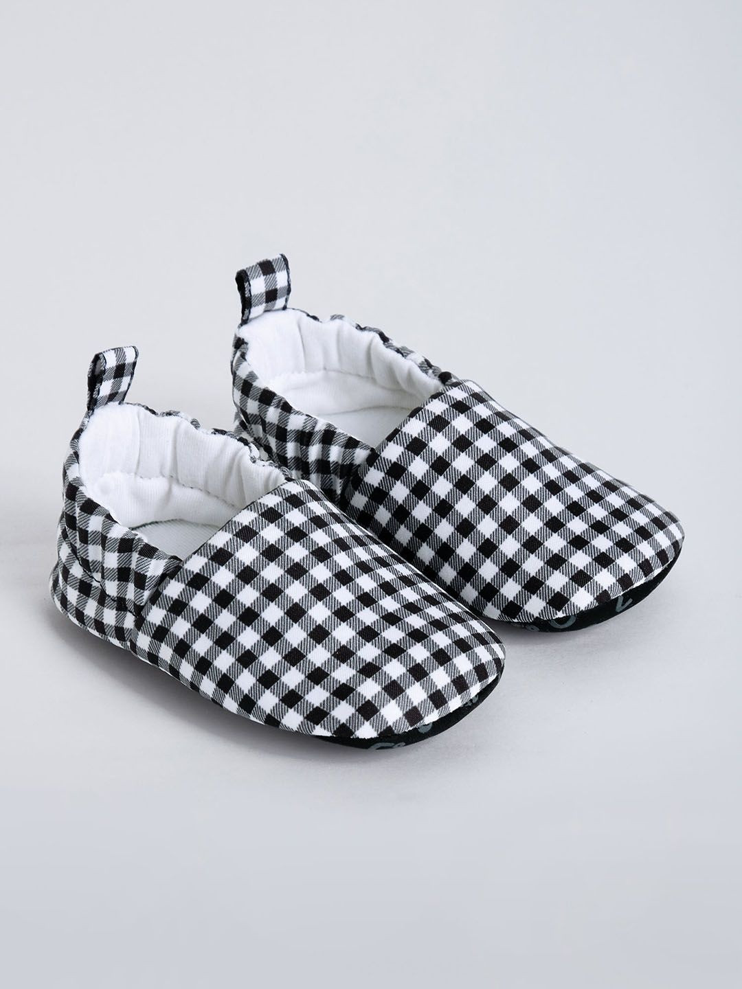 Hopscotch Boys Checked Fabric Booties