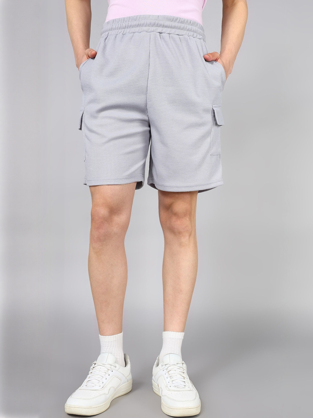 Moda Rapido Men Self Design Outdoor Waffle Shorts