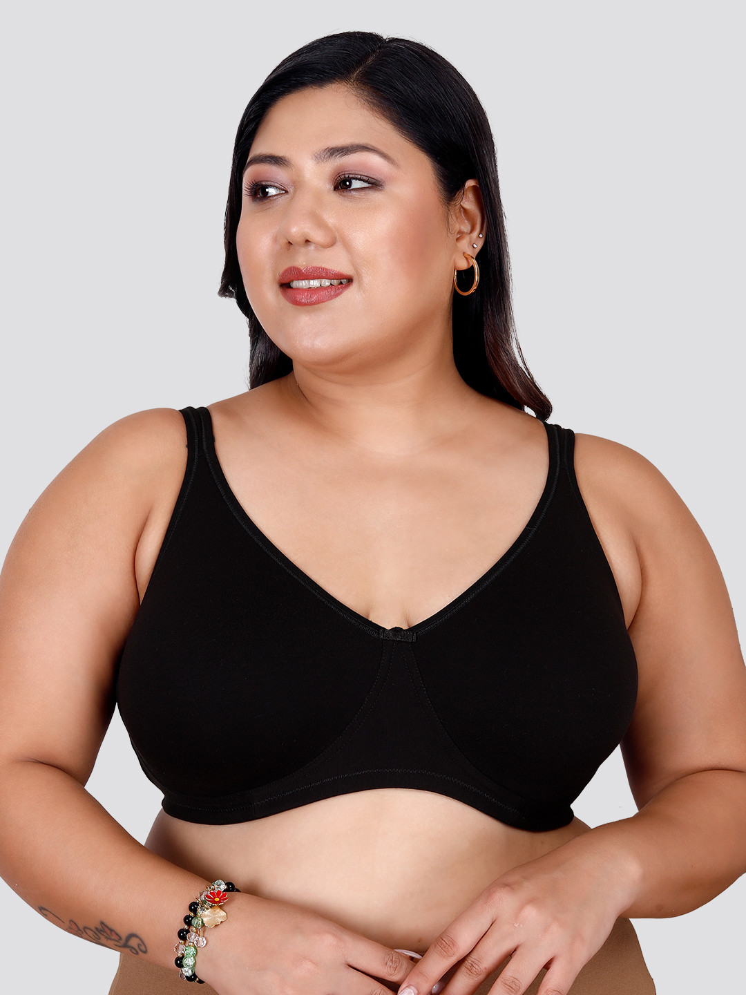 Maashie M3311 Full Coverage Support Non Padded Cups Seamless Encircled Bra
