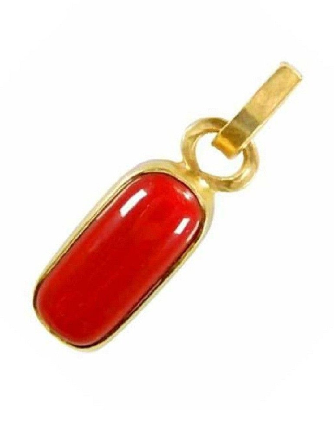 elitemart Gold-Plated Coral Pendant