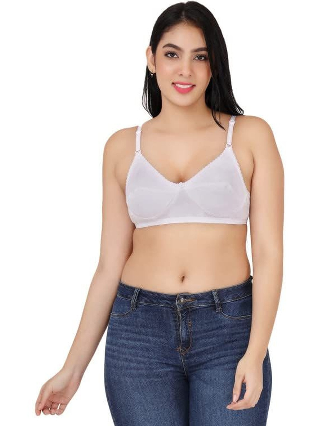 FEMULA Full Coverage Wire Free Non Padded Bra