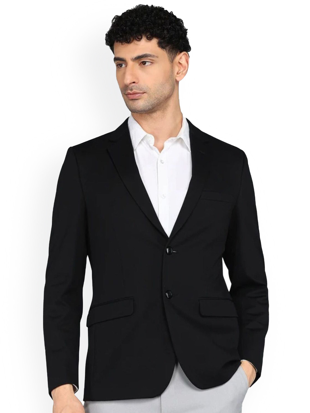 MEN BAZAR in Slim-Fit Single-Breasted Blazer