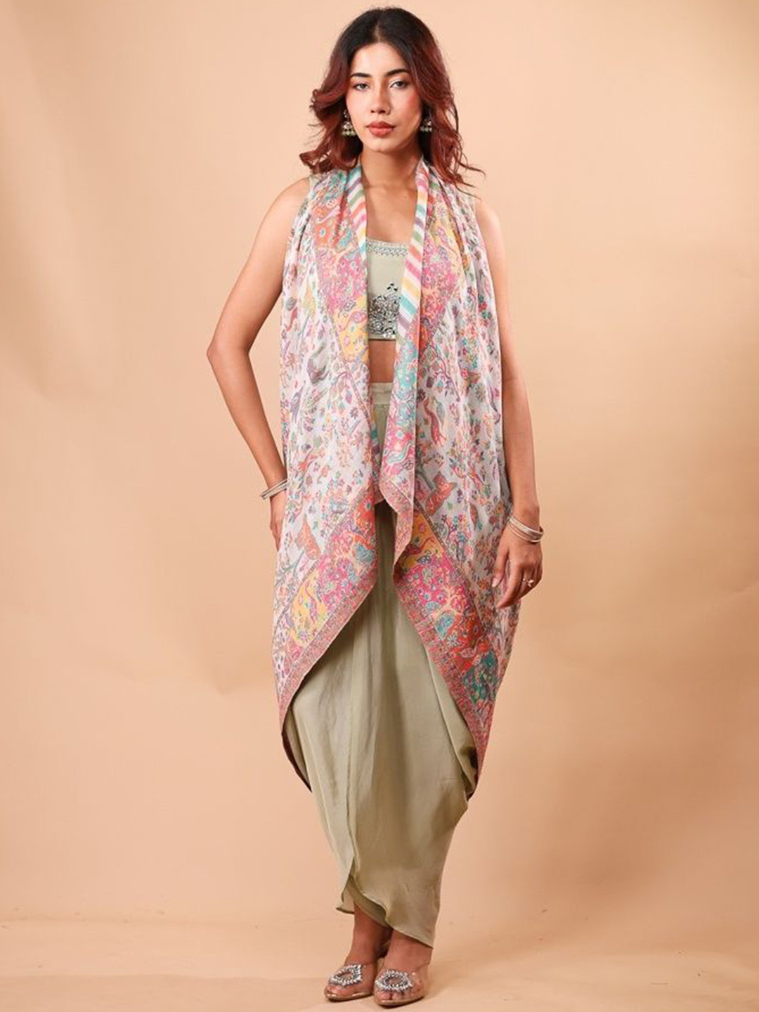 THE SHAWL STUDIO Women Ethnic Motifs Woven Design Wool Stole