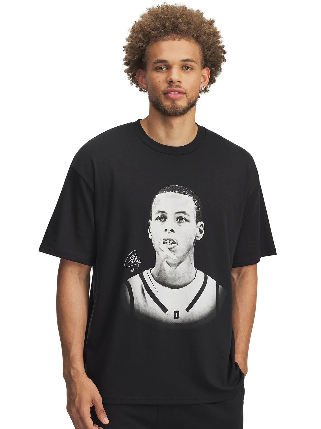 UNDER ARMOUR Printed Oversized-Fit Heavy Weight Short Sleeves T-Shirt