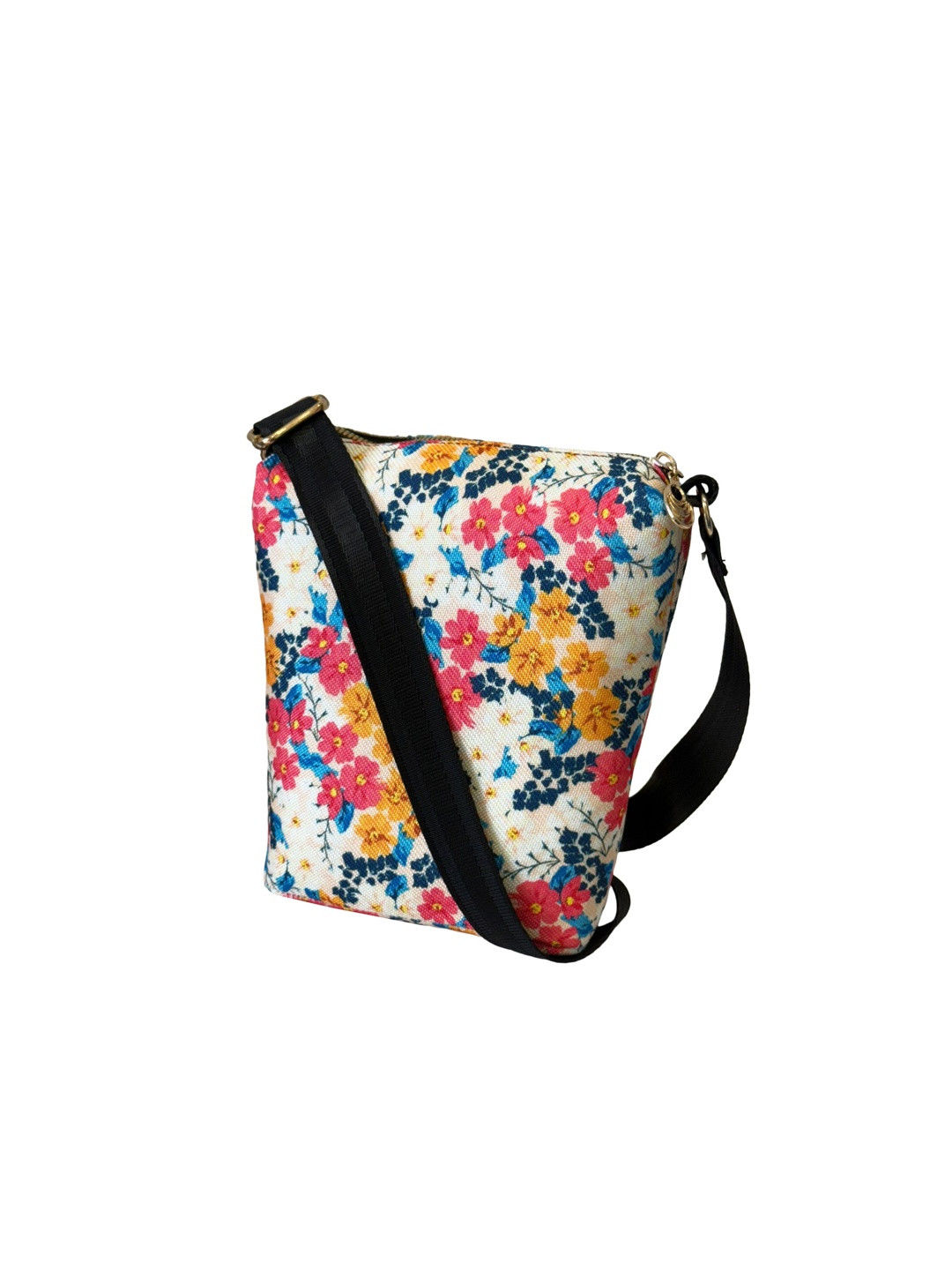 SZN Women Multi Colored Floral Printed Sling Bag