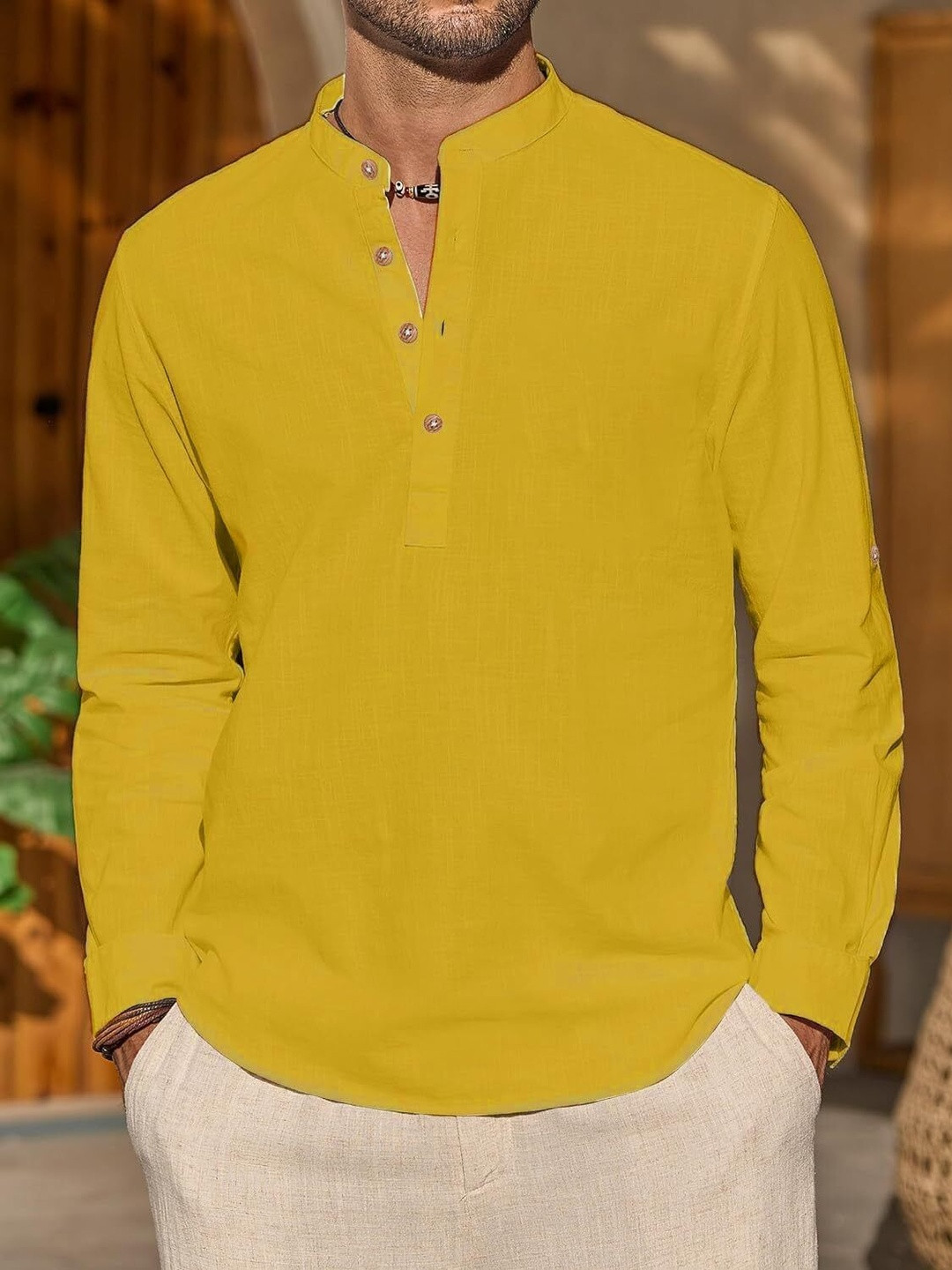 Edin Mandarin Collar Straight Kurta