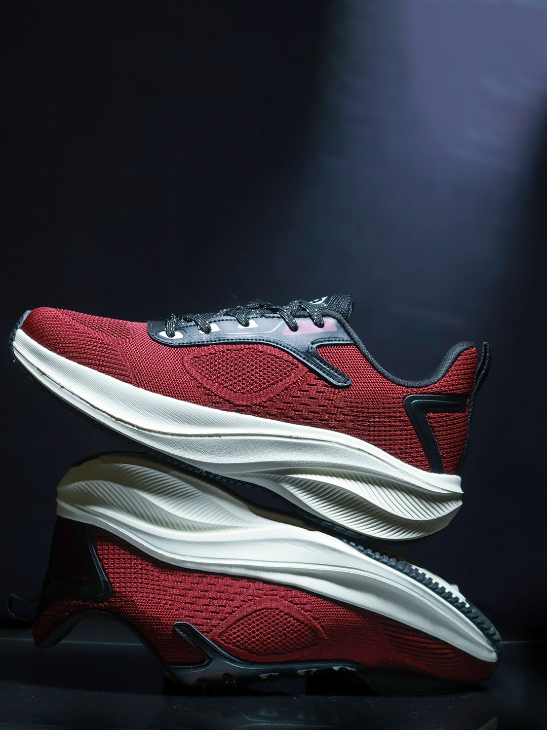 ASIAN Raftaar-14 Men Textured Round Toe Lace Ups Running Non-Marking Shoes