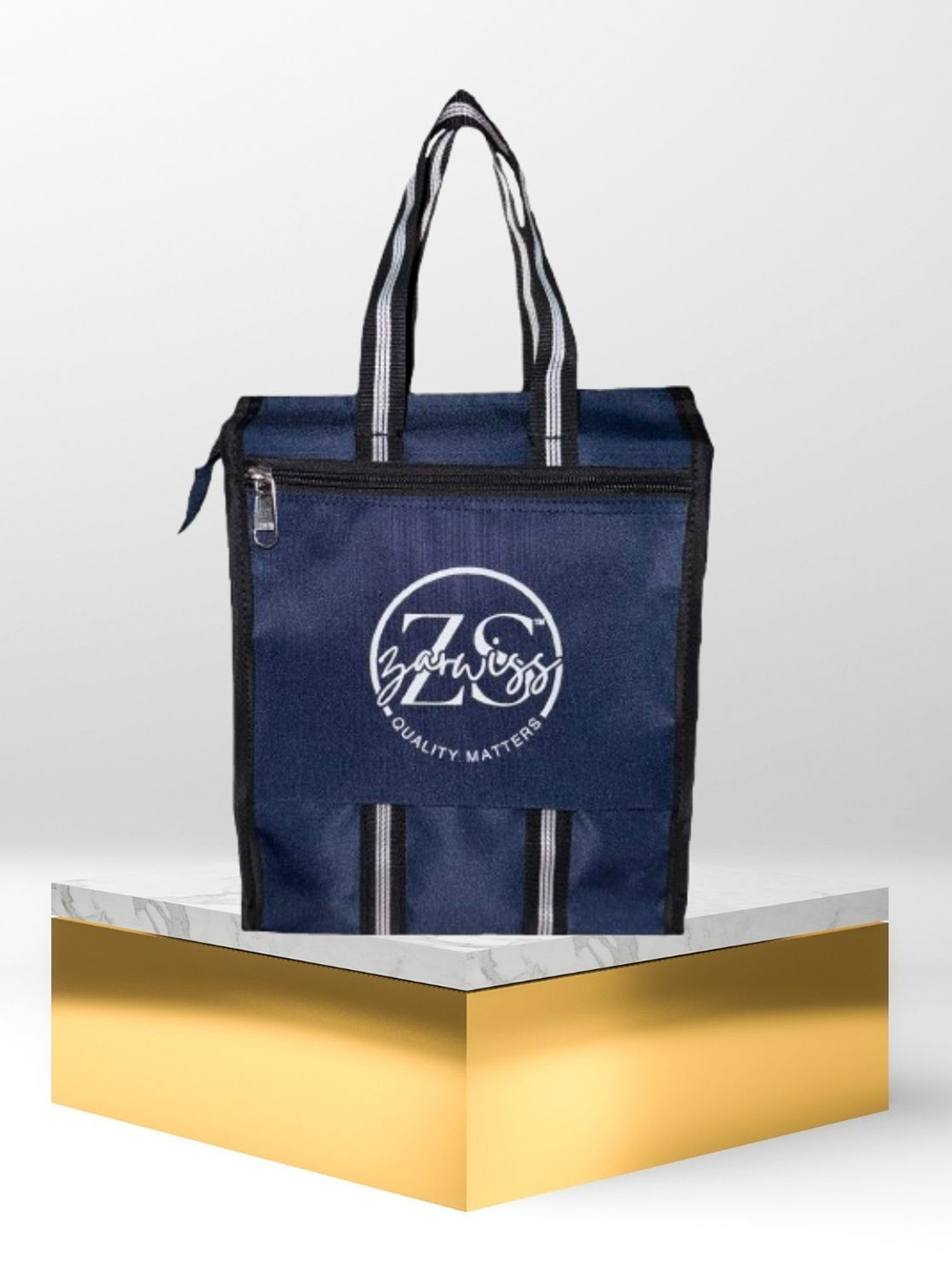 ZARWISS Unisex Printed Lunch Box & Water Bottle Lunch Bag