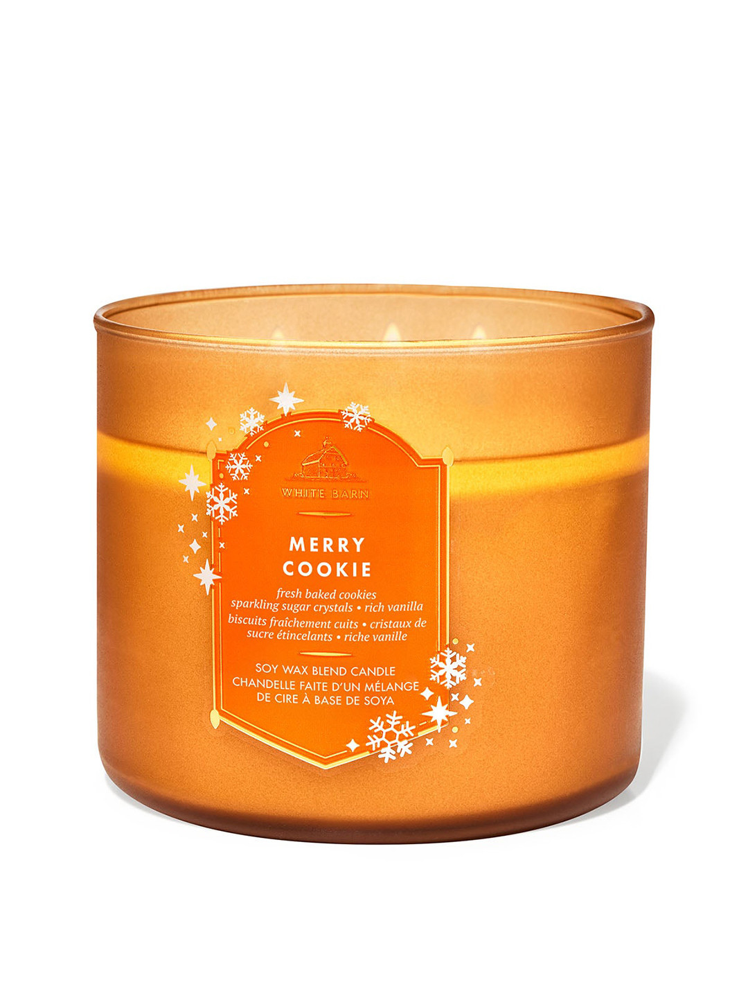 Bath & Body Works Merry Cookie Soy Wax Blend 3-Wick Candle - 411 g