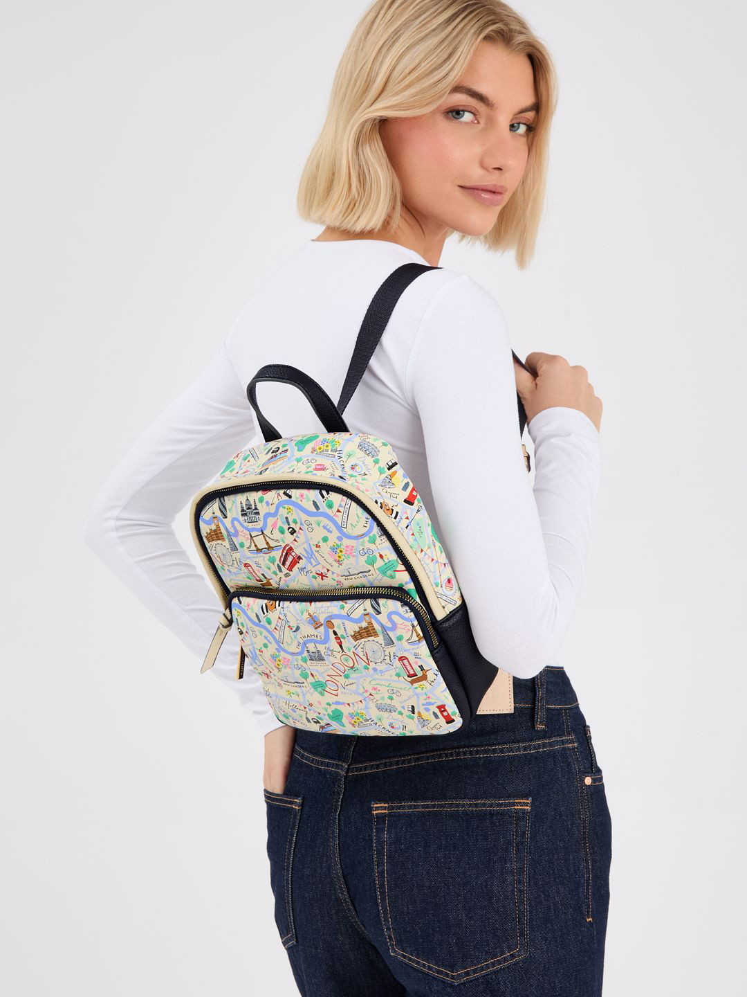 Accessorize Women London Printed Backpack