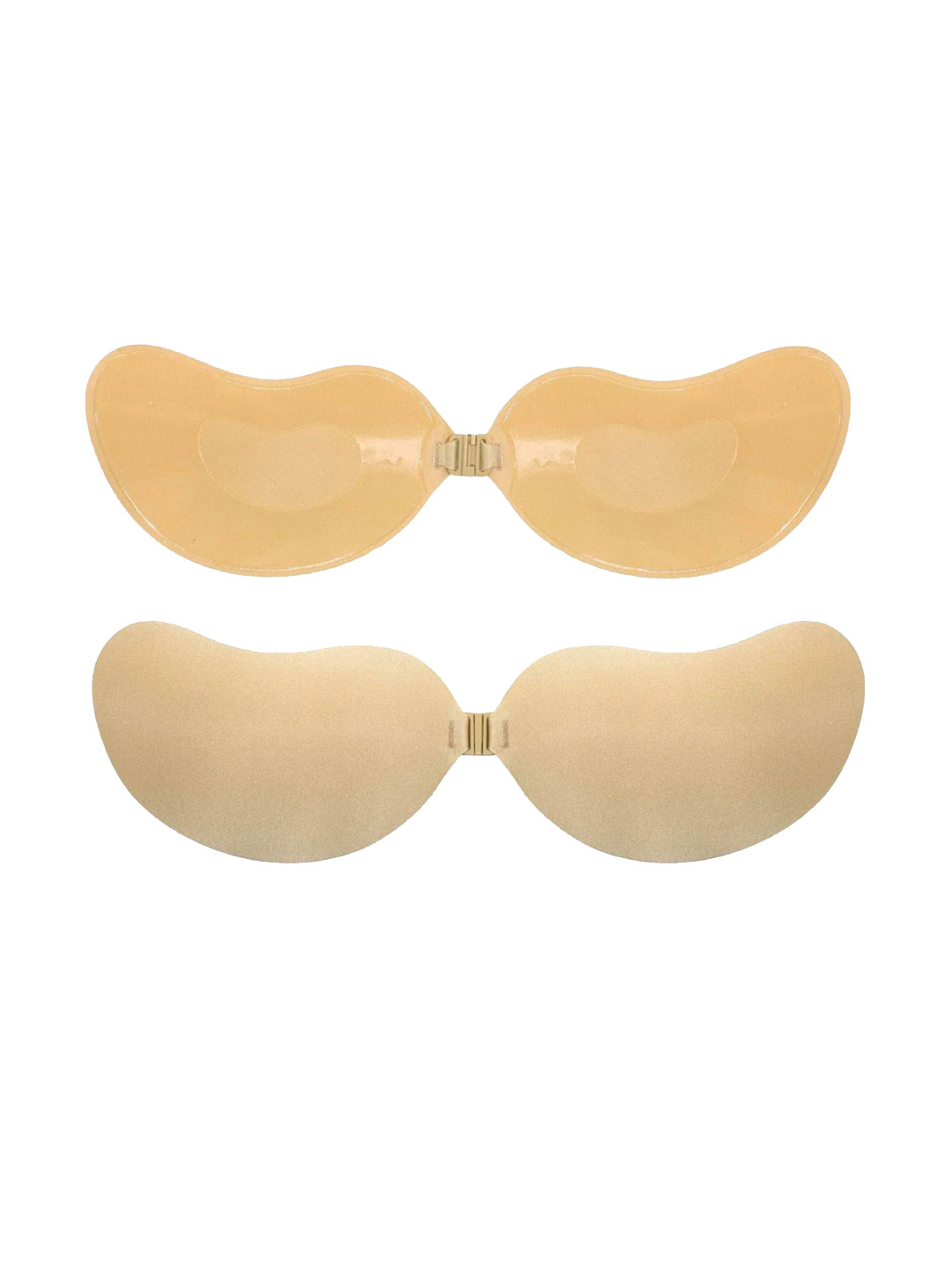 FIMBUL Stick-On Mango Shape Strapless Invisible Sticky Bra with Front Closure