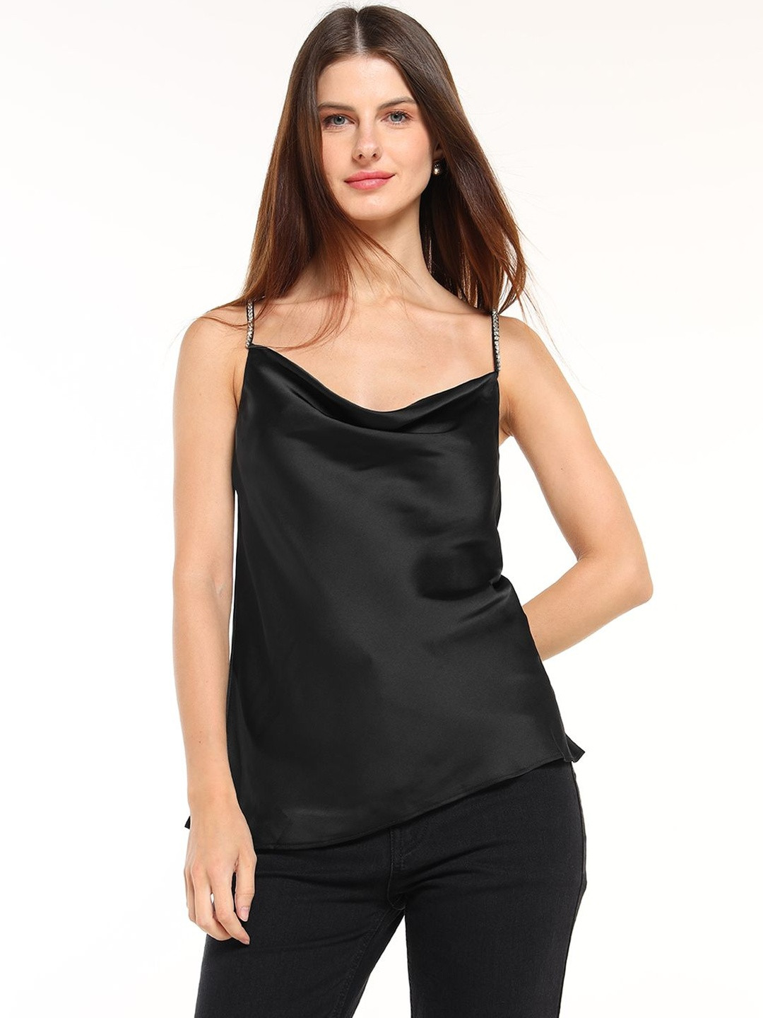 COVER STORY Women Shoulder Straps Sleeveless Top