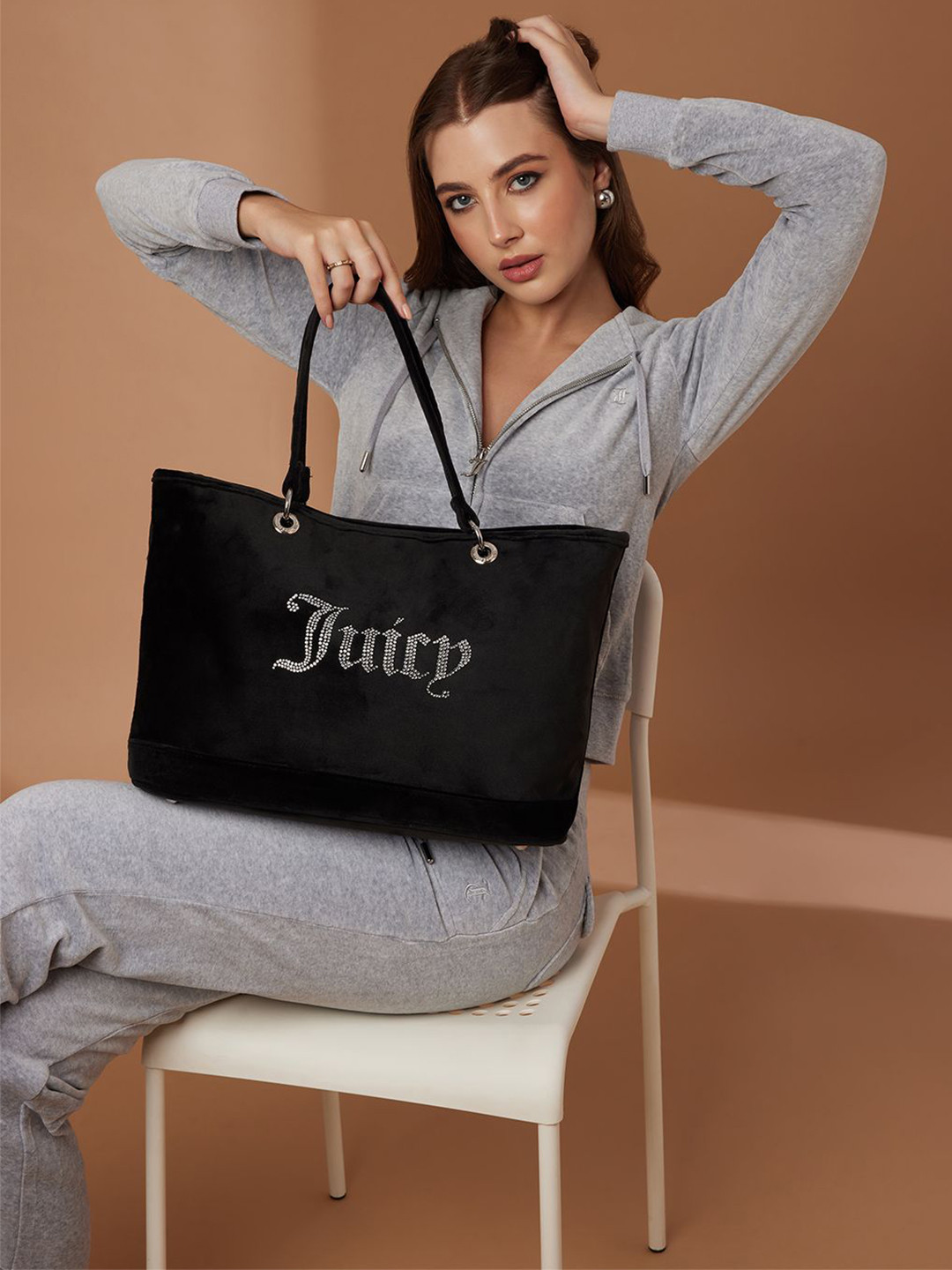 Juicy Couture Structured Tote Bag With Tasselled
