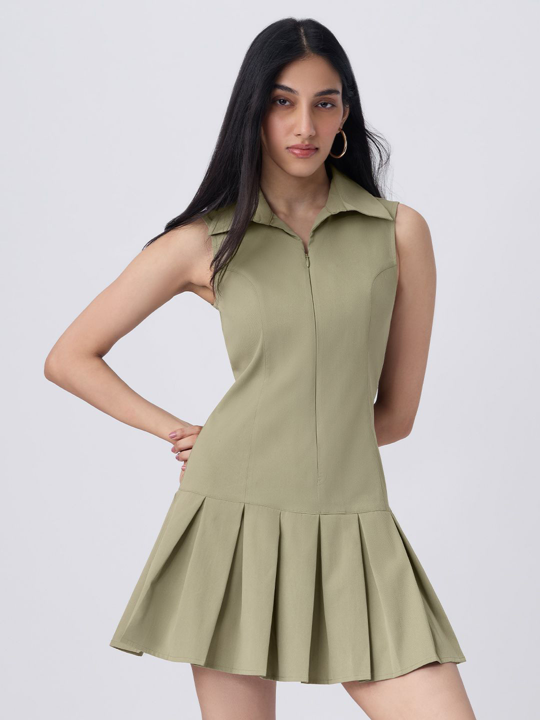 The Souled Store Soft Sage Tennis Dress