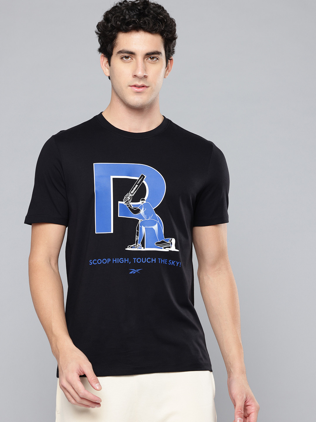 Reebok Brand Logo Printed Pure Cotton T-shirt